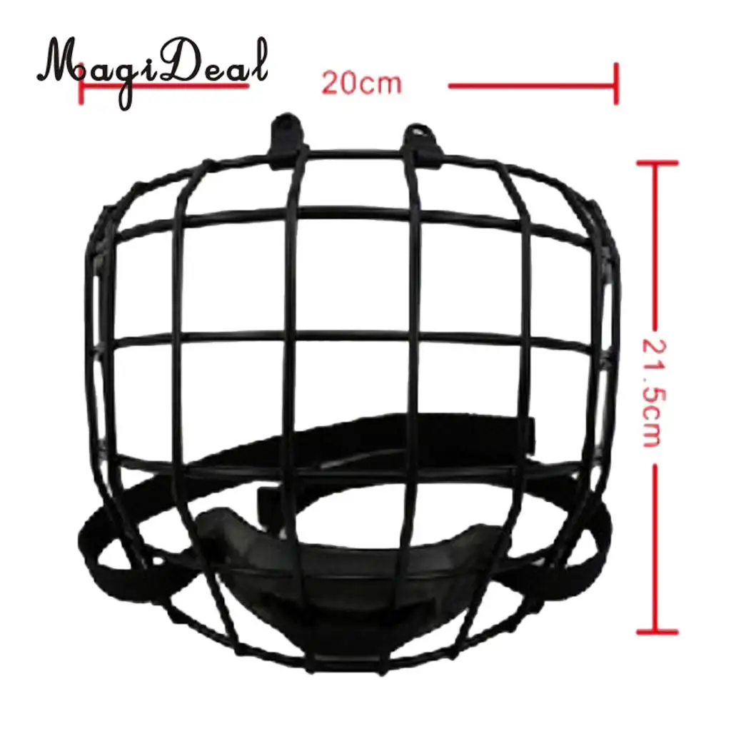 A3 Steel Flat-Cut Ice Hockey Helmet Cage Mask Face Shield with Accessories