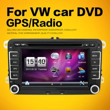 2 Din car dvd player Aux gps Stereo 7 inch USB FM RDS Maps For VW