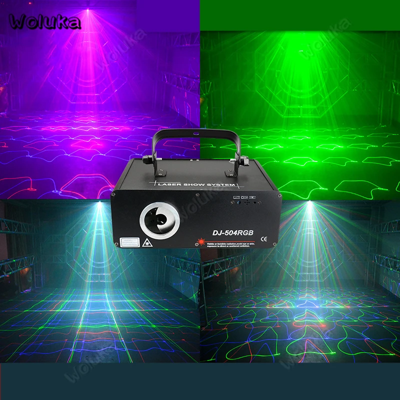5-в-1 RGB лазерный полноцветный анимационный свет ktv мигающий спиннинг светильник