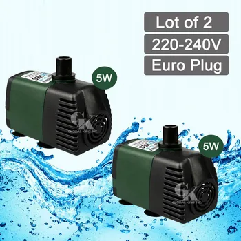 

2 PCS Submersible Water Pump 220V Fish Tank Pond Aquarium Fall Hydroponic Fountain 600LPH