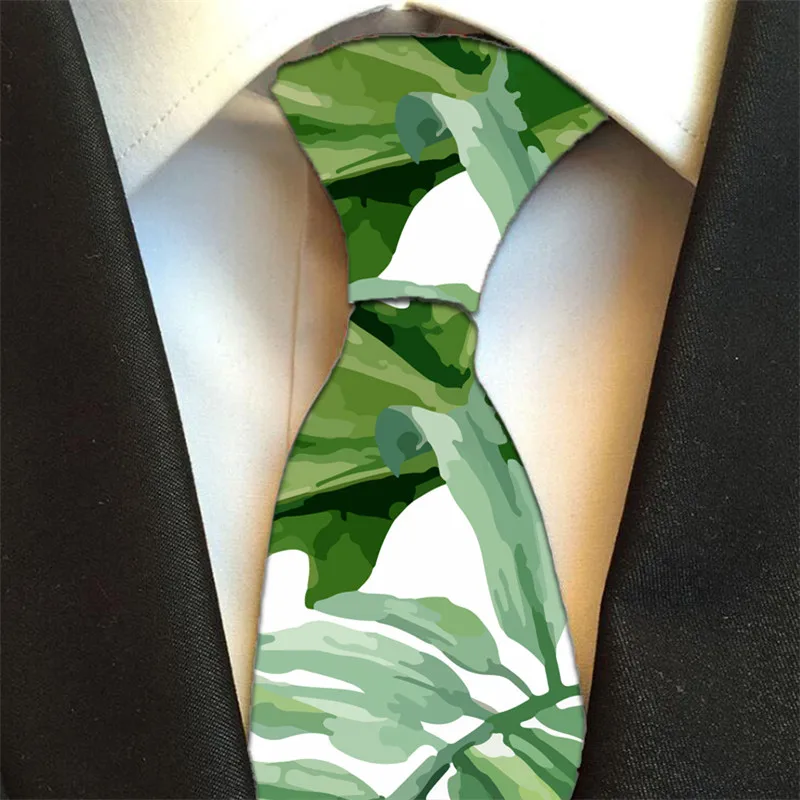 Формальный мужской галстук полиэстер 8 см Ширина Фламинго печати цветочный галстук для мужчин Банкетный карман Галстук Свадебные аксессуары вечерние 5S-LD27