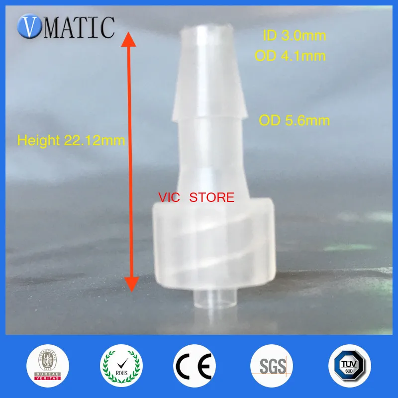 Free Shipping 100Pcs/Lot 5/32 Inch Barb Male Luer Tapered Fitting