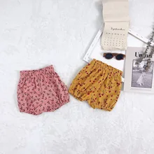 Детская одежда Новинка года, детские шорты на весну и лето корейские вельветовые штаны с вишней повседневные штаны