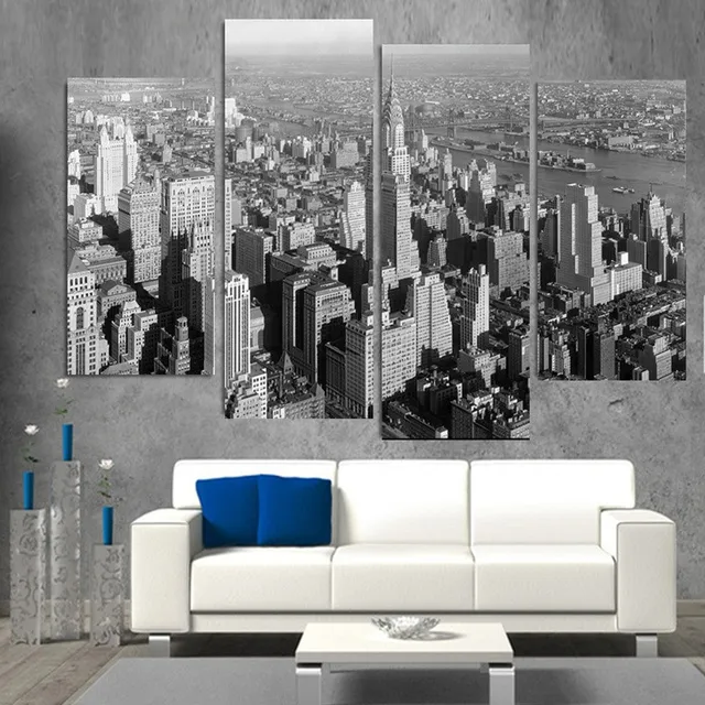 Cuadros Decoracion Wall Art 4 Pieces And New York City Modern Home Cuadros Decoracion Wall Art 4 Pieces And New York City Modern Home Decor Canvas Picture