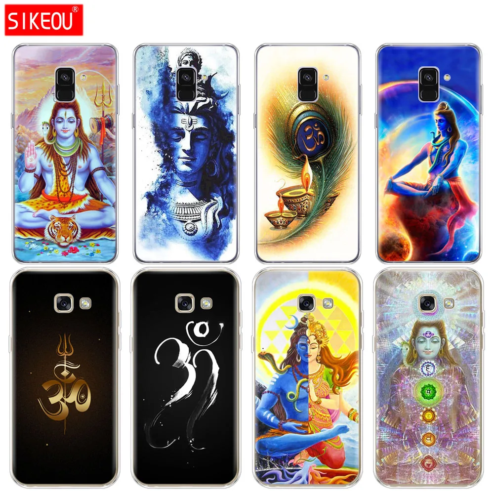 

Silicone phone case cover for Samsung Galaxy A6 A8 2018 A3 A310 A5 A510 A7 2016 2017 Lord Shiva Hindu God Buddha India Mahakal