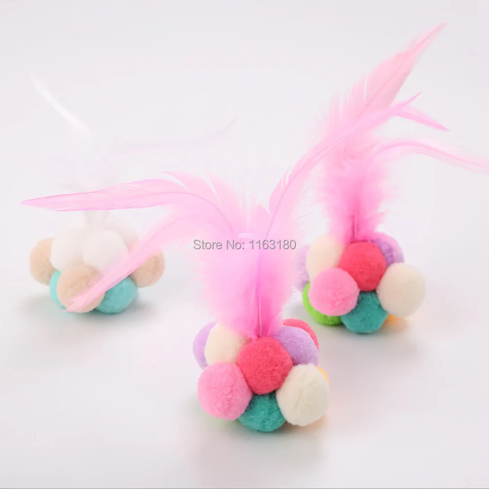 

12pcs/lot Cat Toy Interactive Pet Cat Feature Cat Toys Catnip Scratcher Playing Ball Toys Bell for Cats Pet Products