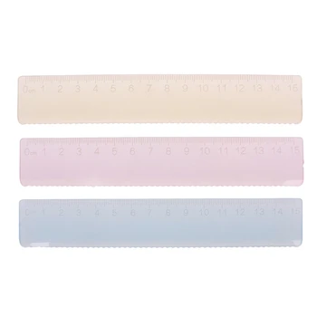 

Candy Color Plastic Ruler Multicolour Flexible Creative Stationery School Supply