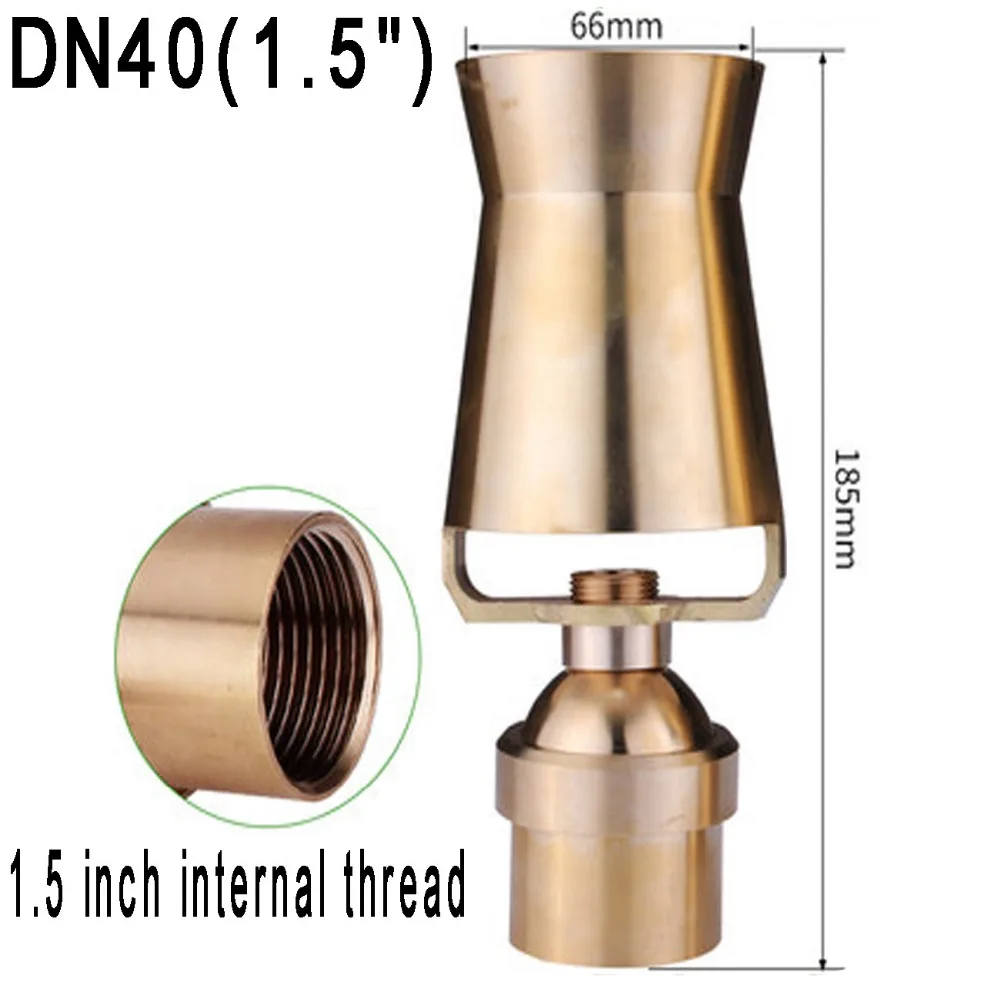 DN15 DN20 DN25 латунь кедра ледяная башня насос фонтана, опрыскиватели, пруд сопло насоса, Пейзаж сада разбрызгиватель, островного типа фонтаны