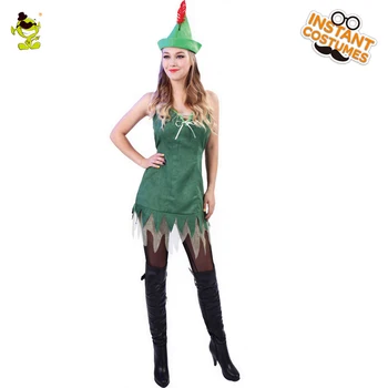 

Adult Woman Robin Hood Costumes Women Cosplay Fancy Dress for Carnival Party Role Play Dress-up Cool Bandit Hero Women Costume