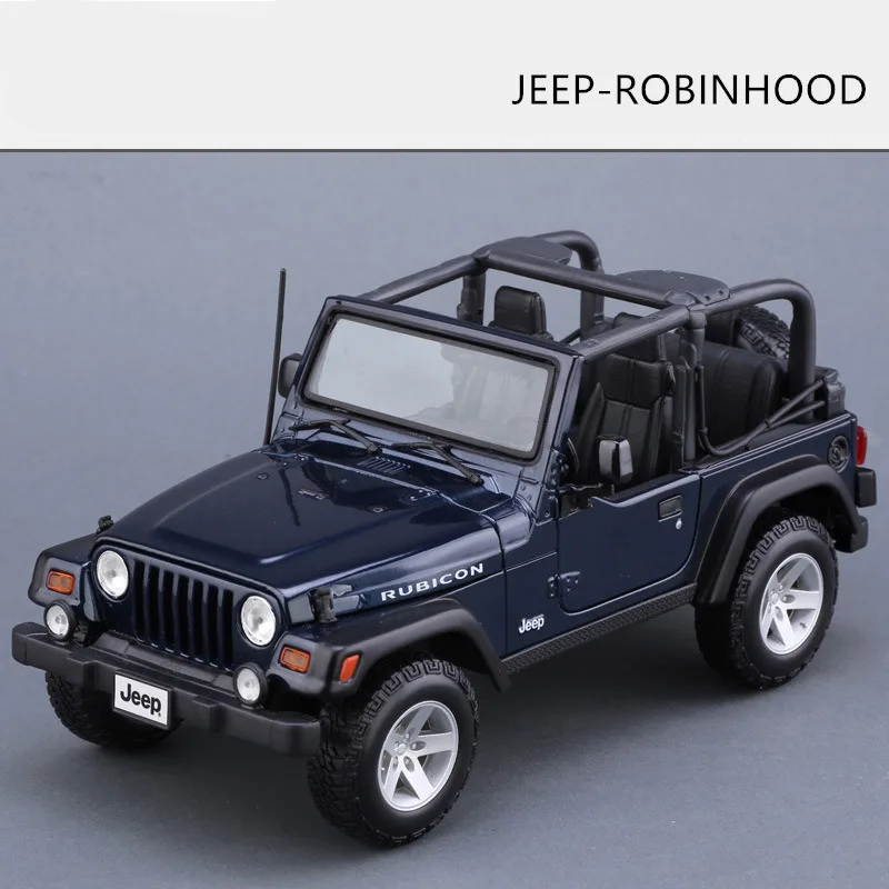 Maisto 1:18 Jeep-Wrangler сплав Ретро модель автомобиля классическая модель автомобиля украшение автомобиля коллекция подарок - Цвет: JEEP-ROBINHOOD