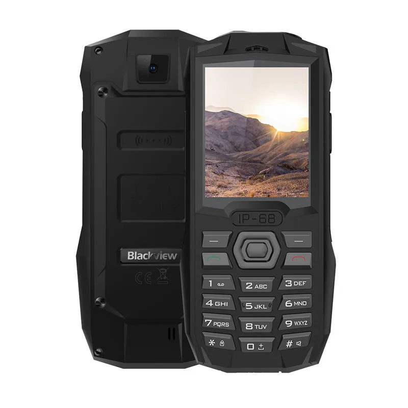 Blackview BV1000 IP68 водонепроницаемый мобильный телефон 2," MTK6261 открытый беспроводной FM радио 3000 мАч 0.3MP Dual SIM студенческий мобильный телефон