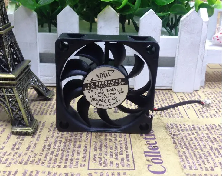 ADDA AD0605DB-D93 6 см 6015 60*60*15 мм 0.04A DC 5V двойной шариковый осевой вентилятор охлаждения |