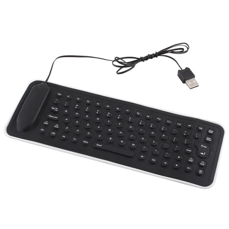 Durable 85 Keys Flexible Wired USB Keyboard Waterproof