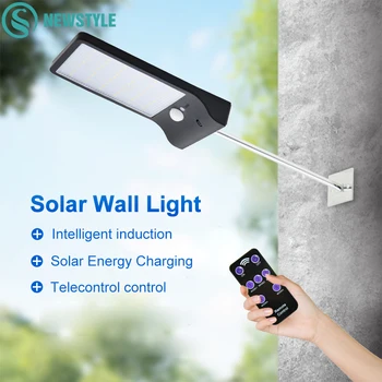 

Outdoor LED Solar Lamp 48 LED PIR Motion Sensor Lighting Outdoors Solar Garden light Remote Controller Waterproof Emergency lamp