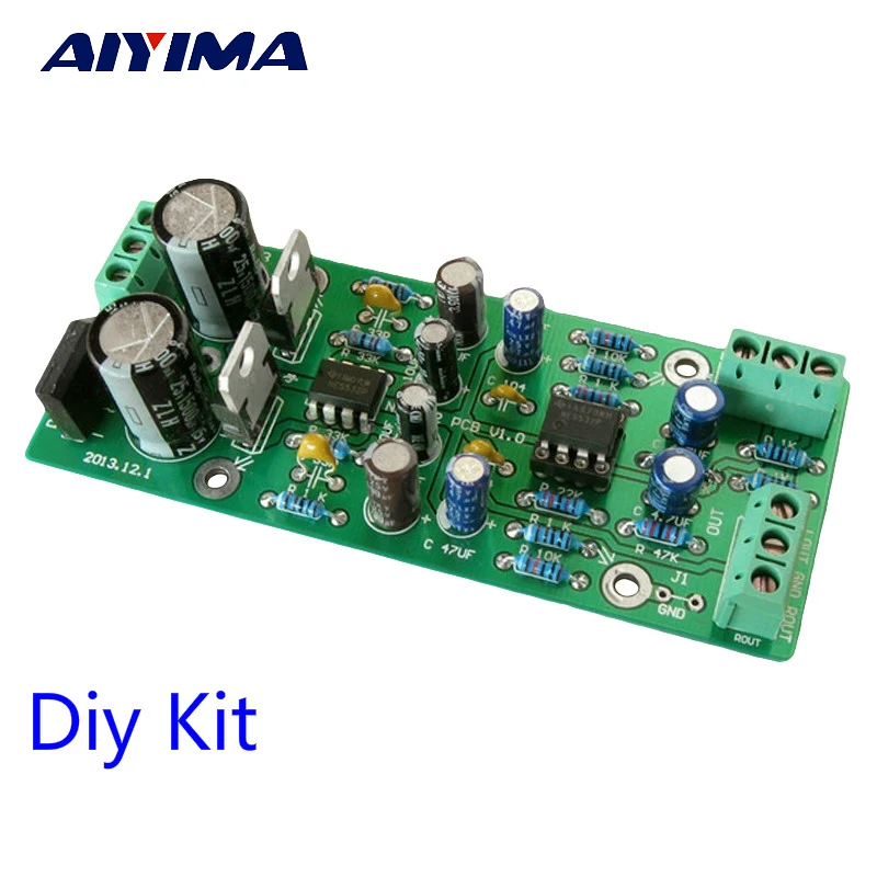 Aiyima NE5532 предусилитель доска с сервоприводом Питание двойной AC12V-15 В DIY Kit |