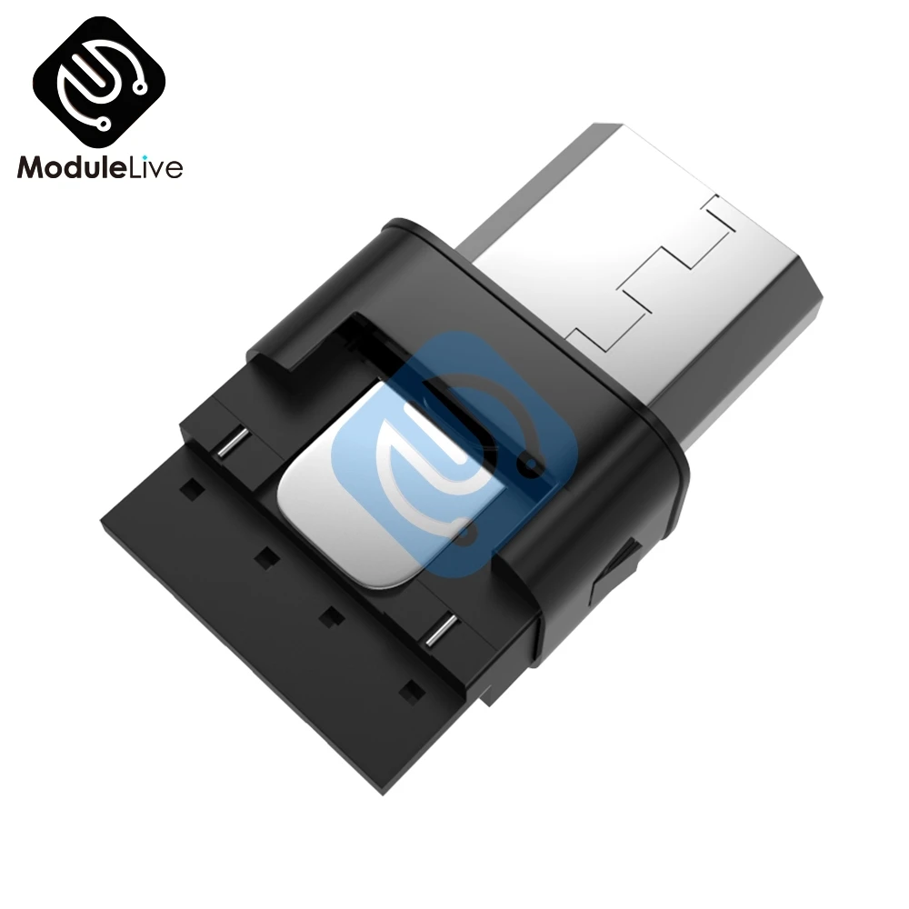 5 шт микро USB штекер соединитель DIY комплект с крышкой черный
