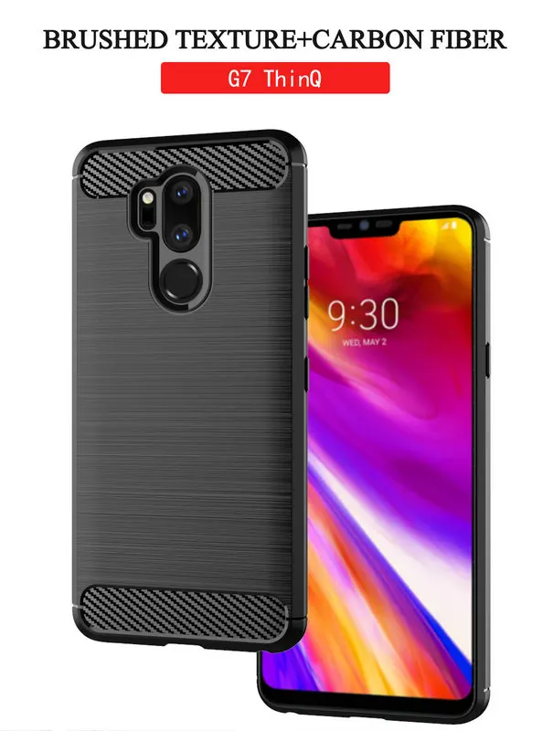 

Cover for LG G7 ThinQ LM-G710 G710 Case Silicone Armor Bumper Shockproof Cover Case for LG G7 ThinQ LM-G710 G710 Case Fundas