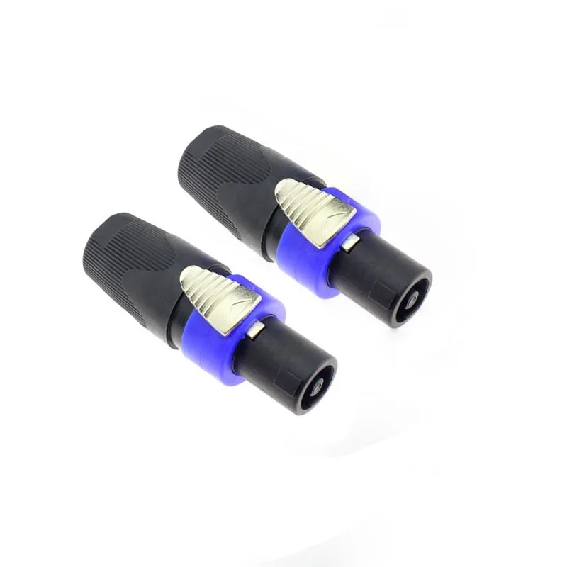 2pcs High Quality Speakon Nl4fc Audio Cable Connector Fourcore