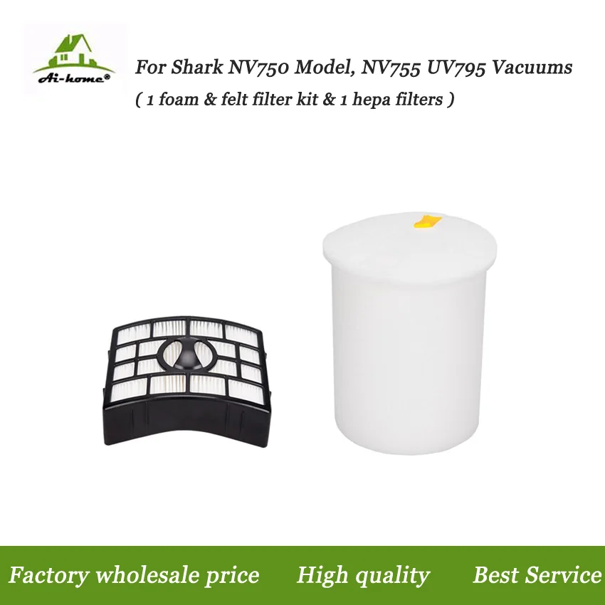HEPA Filter For Shark Foam & Felt Filter Kit NV755 UV795 Rotator Lift