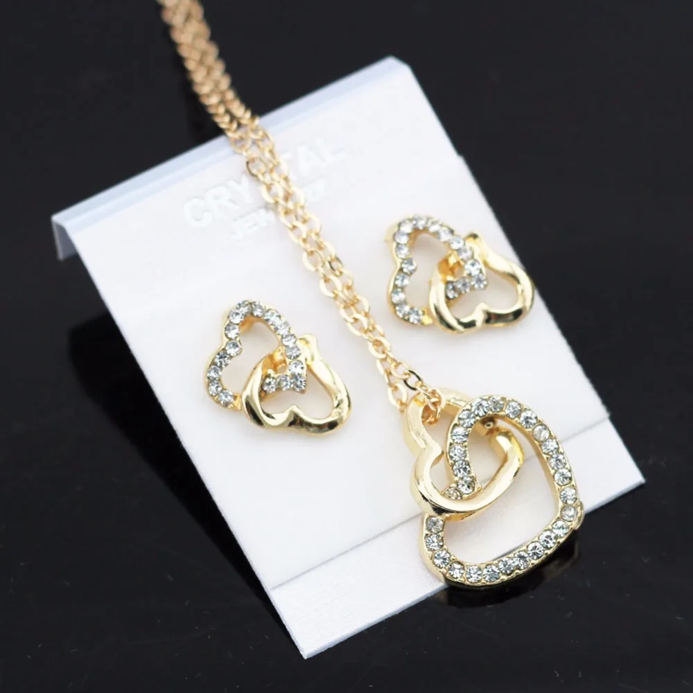 Женский ювелирный комплект из колье и серёг с кристаллами|necklace cabochon|jewelry tree for
