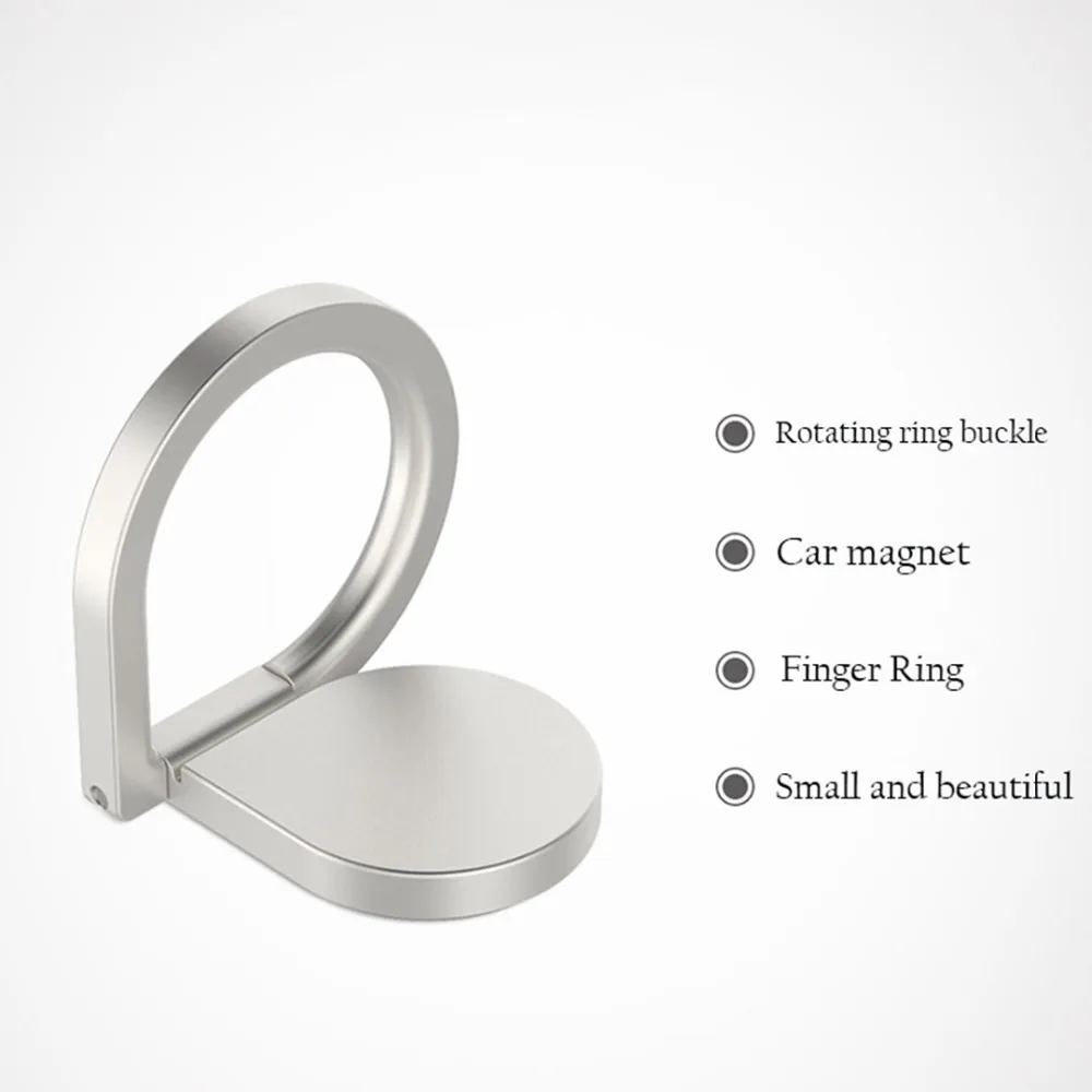 IMIDO Finger Ring Stand Holder For iPhone Samsung Xiaomi SmartPhone 360 Degree Mobile Phone Holder Cell Phone Car Mount Stand