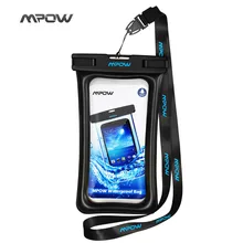 Mpow IPX8 waterproof Case Bag Universal Mobile Phone Floatable Pouch Swim Case Take photo UnderWater For iPhone Sumsung Huawei