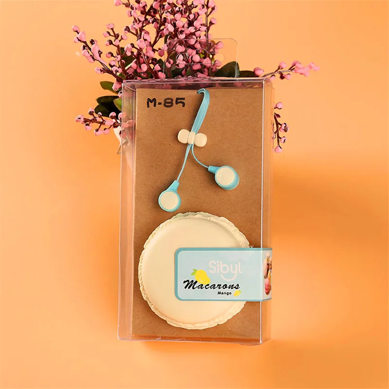 

Fashion Birthday Gift Macarons In-ear Earphones Earbuds Sport Headset Cute Headphone For Xiaomi Samsung iPhones ipad for MP3