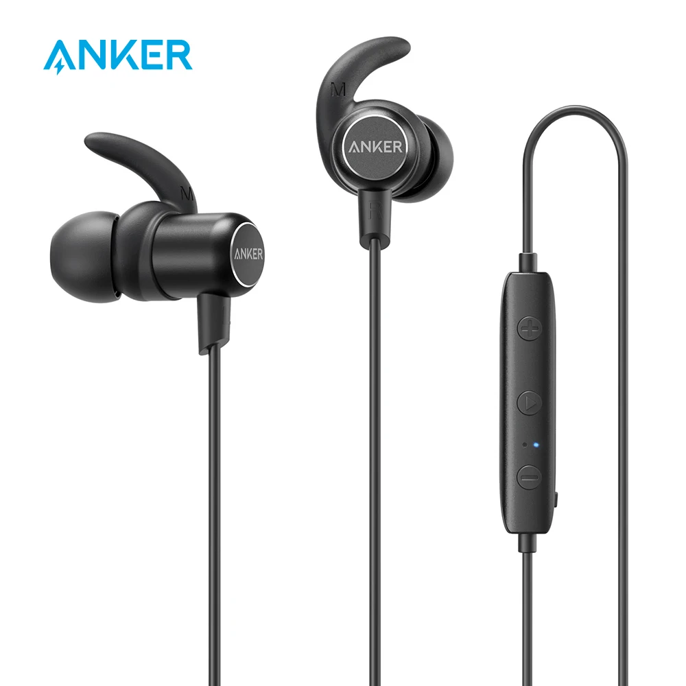 Anker SoundBuds тонкий беспроводные наушники, легкий Bluetooth 4,1 наушники IPX4 Водонепроницаемость Спорт гарнитура с микрофоном Anker SoundBuds тонкий беспроводные наушники, легкий Bluetooth 4,1 наушники IPX4 Водонепроницаемость Спорт гарнитура с микрофоном
