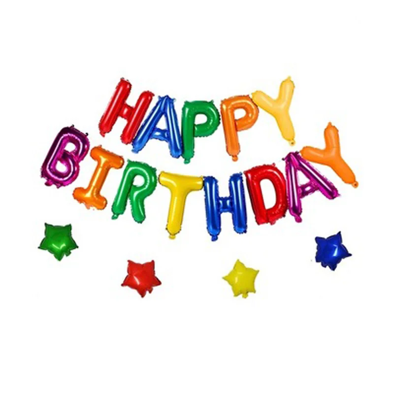 13 шт. воздушный шар с днем рождения, воздушные буквы, альфабе Рамадан, фольгированные воздущные шары Детские игрушки для свадьбы, вечеринки, дня рождения, гелиевые шары, вечерние шары