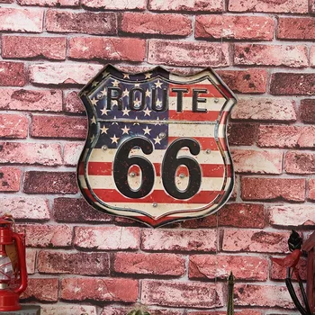 

neon signs Route 66 with the Old Glory Neon Light Open Signs Retro Bar Club Wall Decor Hanging Route 66 Led Metal Tin Sign