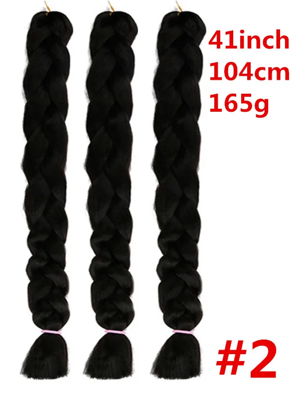 Feibin твист вязание крючком огромные косички волосы для наращивания синтетические косички волосы 165 г 41 дюйм 104 см - Цвет: P2/350