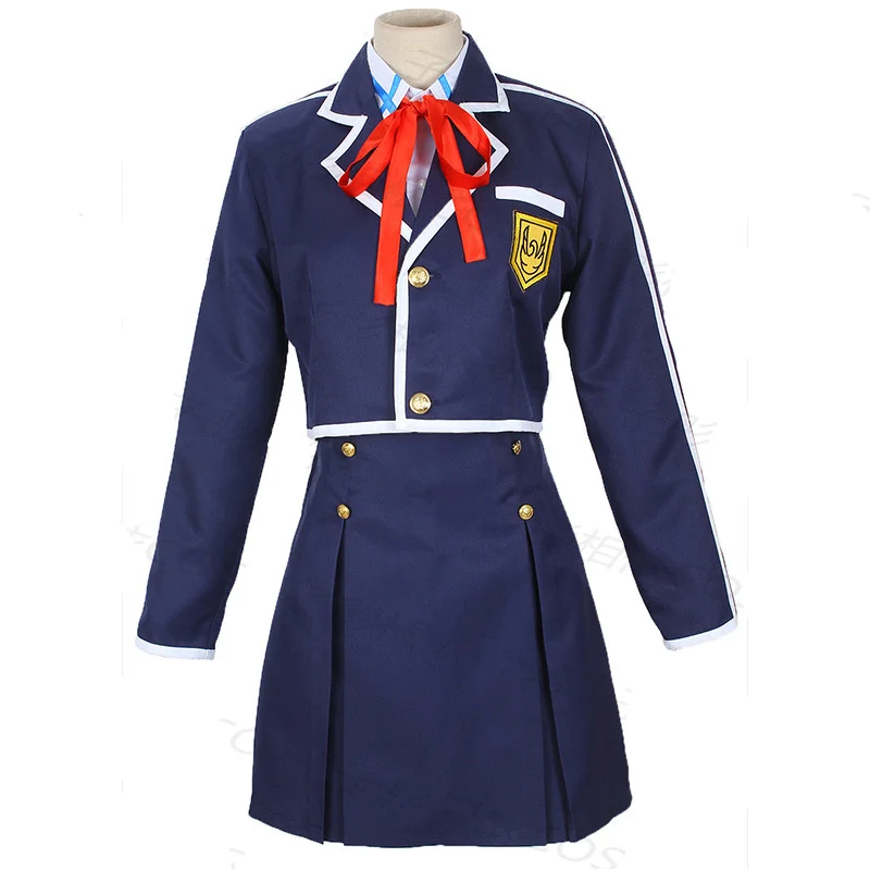 Anime Sword Art Online Asuna Cosplay Costumes School Uniform Custom