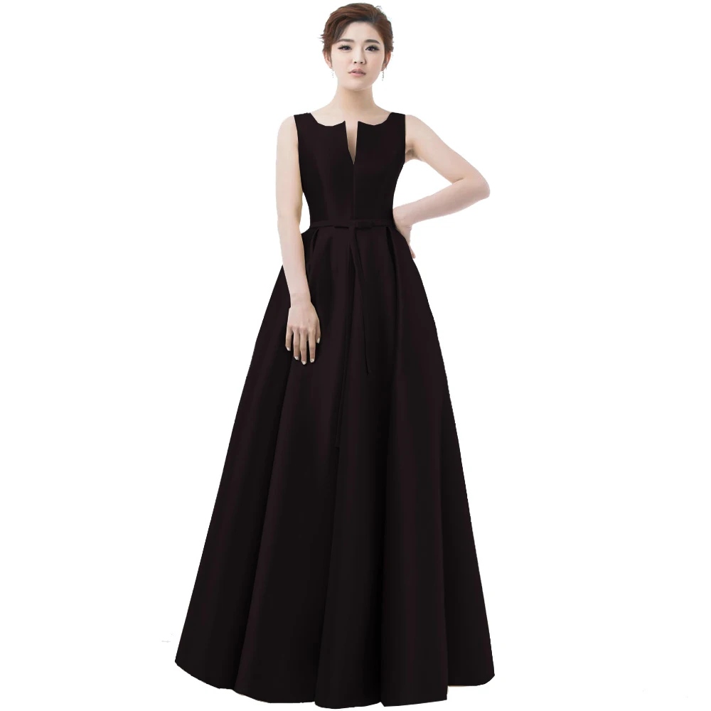 Горячая Распродажа, элегантные вечерние платья с v-образным вырезом на спине, вечернее платье для выпускного вечера, стильное платье - Цвет: Черный