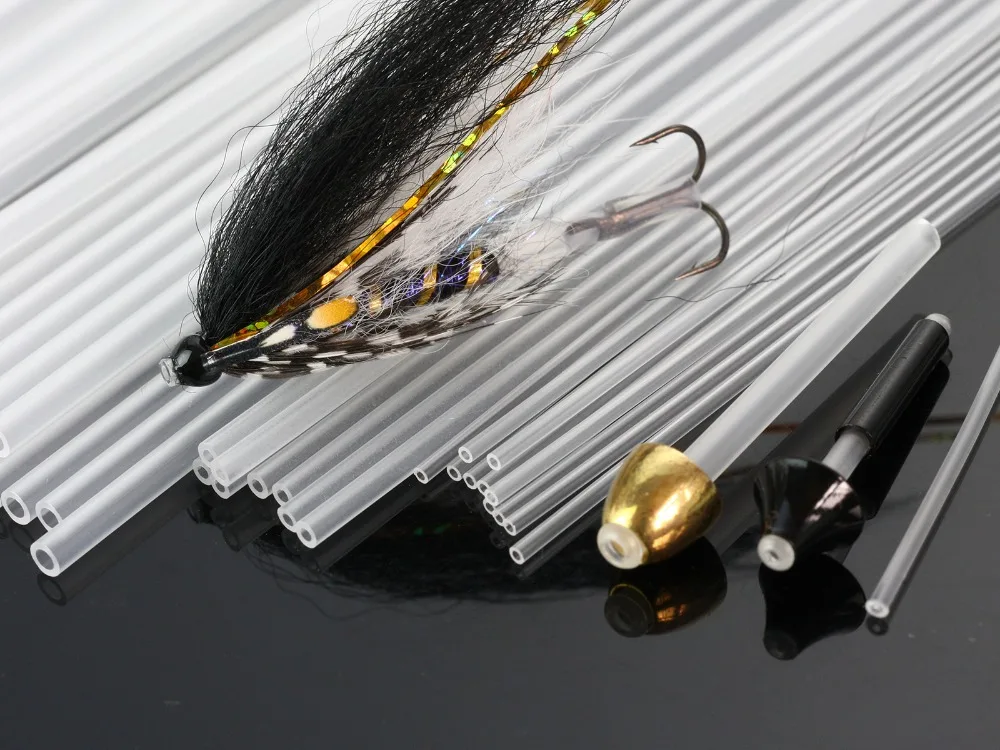 

Fly Tying Tubes Rigid Tubing Tube Flies Tying Material Available In 4 Sizes,Clear