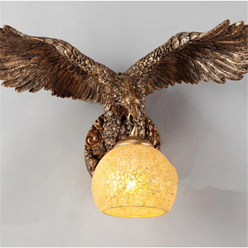 China Southeast Asia Style Spread the Wings Eagle Animal Wall Lamp