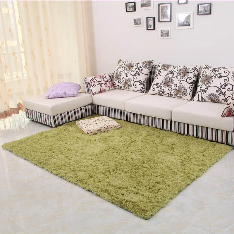 Antiskid soft Living Room Bedroom Rectangle Carpet Modern Kitchen Floor Doormat Custom Fluffy Thick Rug White Gray Red Green