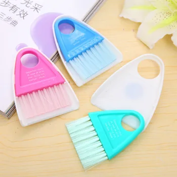 

Color Random Cute Mini Desktop Sweep Cleaning Brush High Elasticity Wire Brush Mini Desktop Sweep Cleaning Brush Dustpan Set