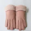 2022 Winter Super Warm Sheep Fur Women's Wool Gloves Winter Warm Fashion Sheepskin Thickening hand-sewn gloves & mitten ► Photo 3/6