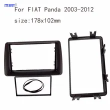 Автомагнитола DVD 2 Din фасции для FIAT Panda 2003-2012 тире пластина Лицевая панель крепление отделка наборы адаптер каркаса размер 178*102 мм