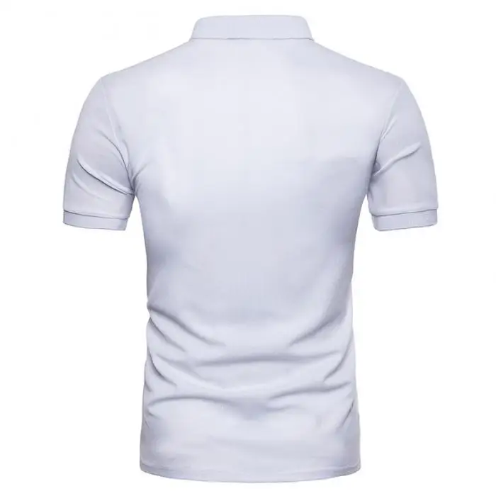 Men Casual Short Sleeve Muscle Golf Plain Tee Tops for Summer NGD88