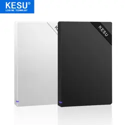 Кесу 100% новый Портативный Внешние жесткие диски HDD 1 ТБ 2 ТБ USB3.0 экстерно Disco жесткий диск 1000 ГБ устройств хранения данных для рабочего