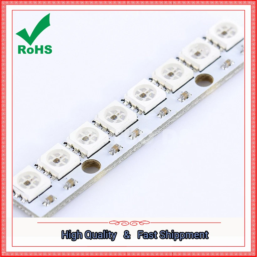 8 битный WS2812 5050 RGB светодиодный Встроенный полноцветный фонарь модуль макетной