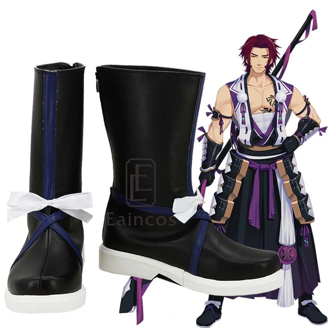 Touken Ranbu Online Game Tonbokiri Cosplay Shoes Boots Custom Made Touken Ranbu Online Game Tonbokiri Cosplay Shoes Boots Custom Made