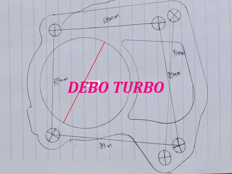 Новинка RHF5 8971371093 8973125140 Turbo прокладки турбонагнетателя для ISUZU D MAX Trooper OPEL Monterey HOLDEN