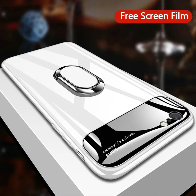 

Luxury Lens Phone Cases For iPhone XS Max X 8 7 6 6S Plus Case Slim PC + Acrylic Cover For Samsung Galaxy S9 S8 Plus Free Film