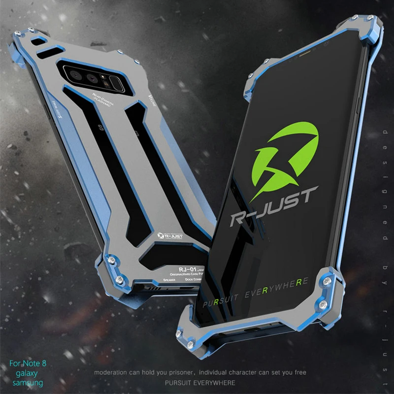 

R-Just GUNDAM Case For Samsung Galaxy Note 8 Case Aluminum Alloy Metal Capinhas Coque Cover For Samsung Galaxy Note 8 Bumper