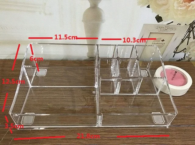 Акриловый Органайзер для макияжа, держатель для косметики, коробка для хранения губной помады, стойка для макияжа, аксессуары, чехол для хранения ювелирных изделий - Цвет: 8