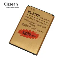 Ciszean 10 шт./лот 3800 мАч Золотой литийионный Аккумулятор для Батарея для LG G3 BL-53YH G3 D855 F400 D830 D850 VS985 D850 D851