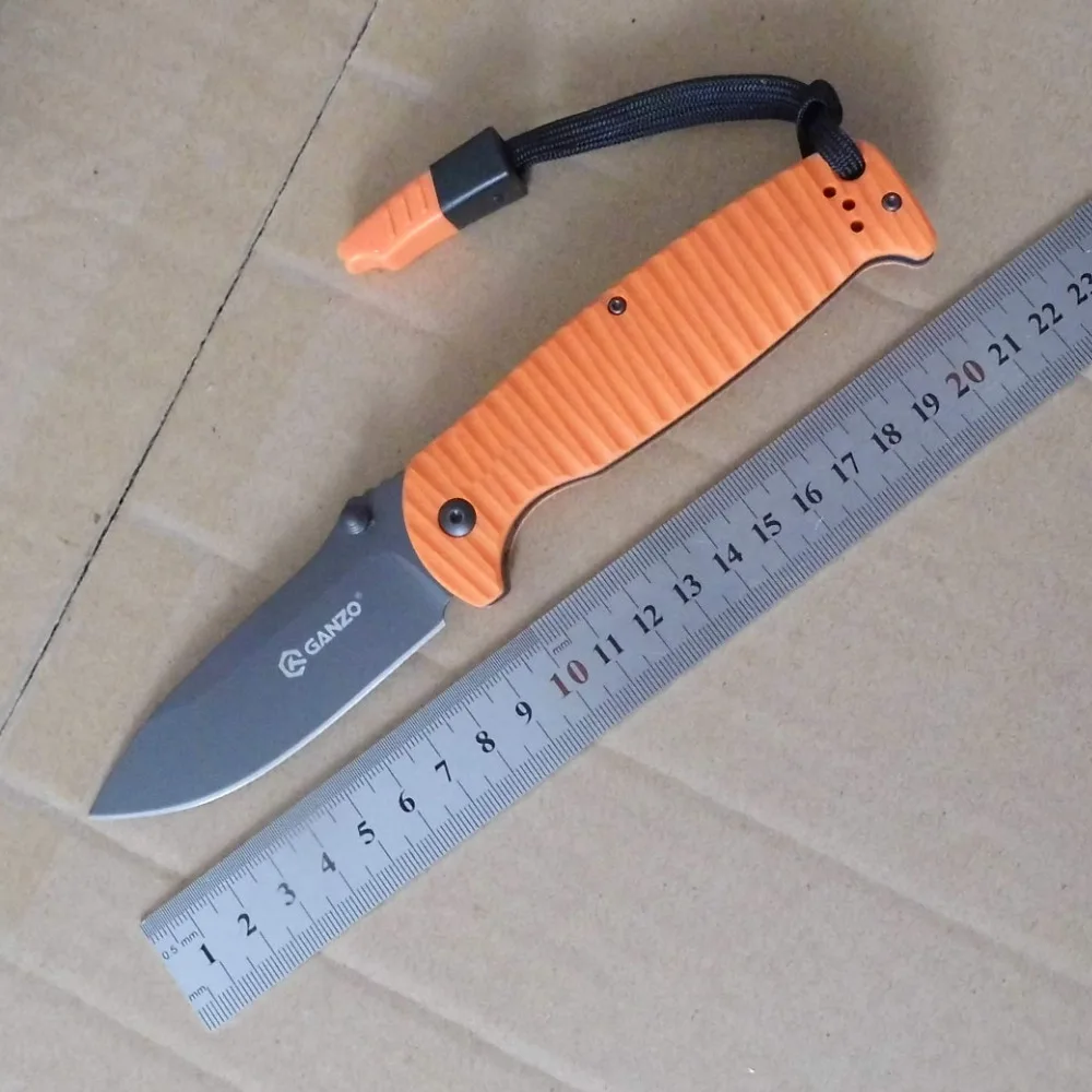 Продажа Ganzo G7413P F7413 440C 58 60HRC G10 ручка со свистком складной нож открытый выживание походный инструмент карманный нож тактический EDC