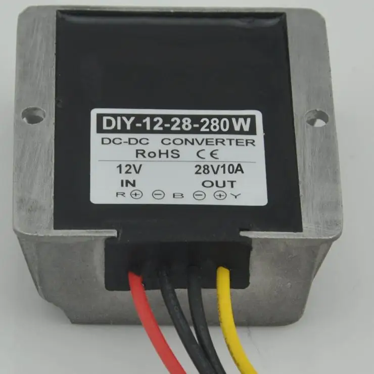 Converter DC 12V (9V-27V) Step Up To 28V 10A 280W DC DC Waterproof Boost Power Module Power Supply Adapter Voltage Regulator Converter DC 12V (9V-27V) Step Up To 28V 10A 280W DC DC Waterproof Boost Power Module Power Supply Adapter Voltage Regulator